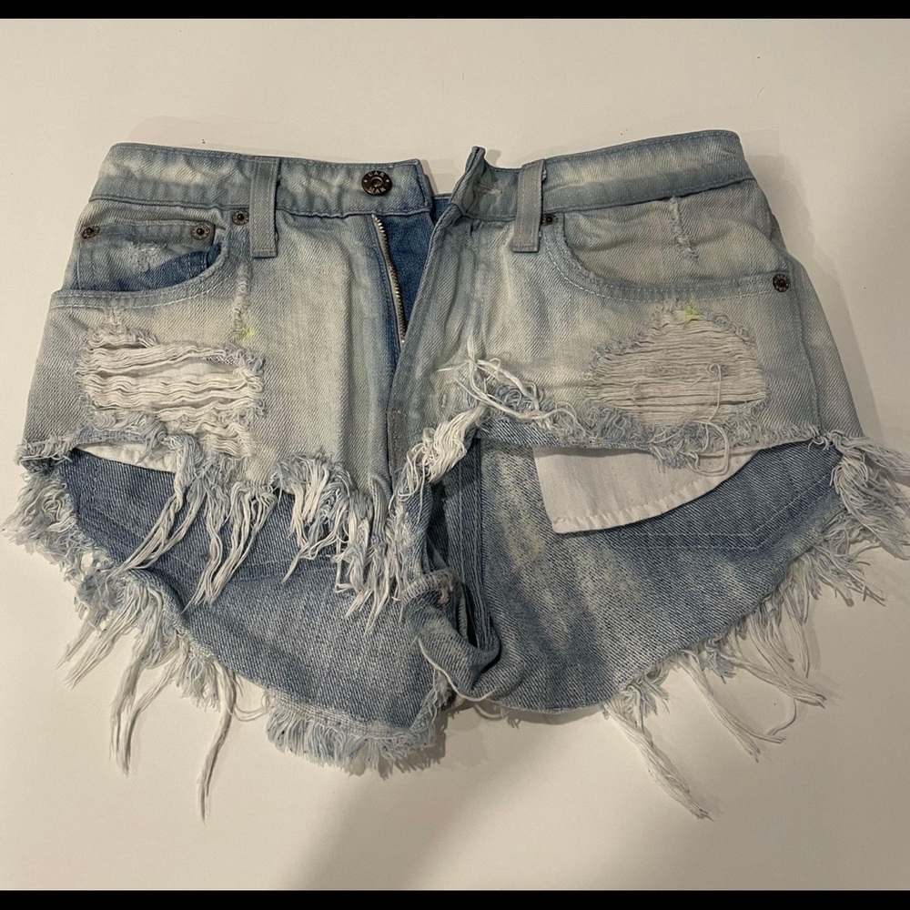 LF Carmar Ripped Denim Shorts